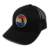 FLORIDA SUNSET TRUCKER HAT - ALL BLACK - Sunshine State®