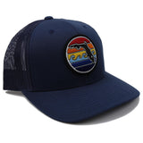 FLORIDA SUNSET TRUCKER HAT - ALL NAVY - Sunshine State®