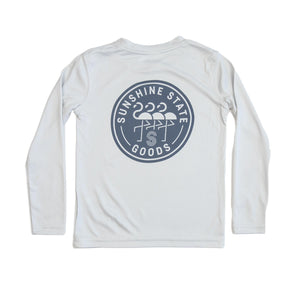FLAMINGO BADGE TODDLER SOLAR - PEARL GREY - Sunshine State®