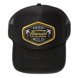 KEEP FL WILD FOAM TRUCKER - ALL BLACK - Sunshine State®
