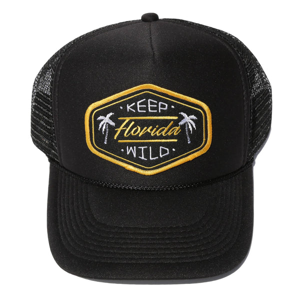 KEEP FL WILD FOAM TRUCKER - ALL BLACK - Sunshine State®