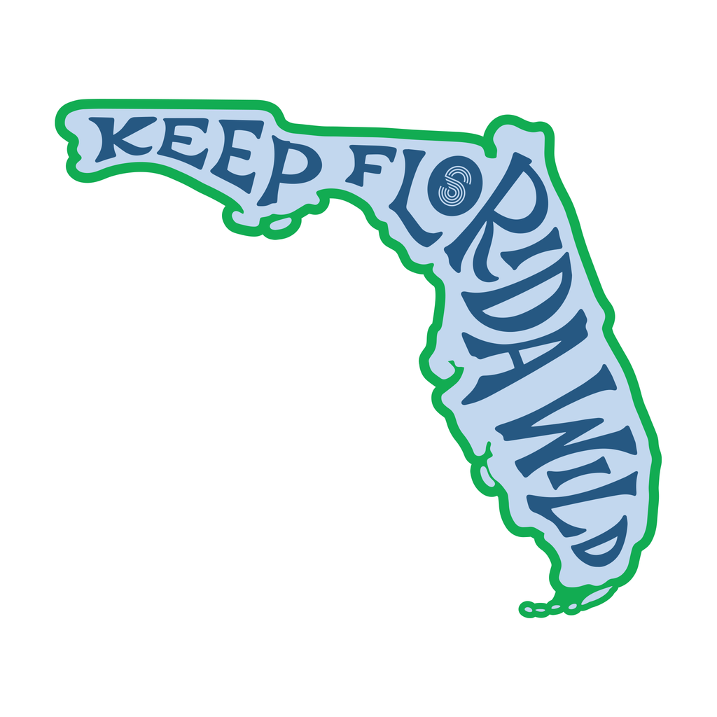 KEEP FL WILD FLORIDA SHAPE STICKER - Sunshine State® Goods