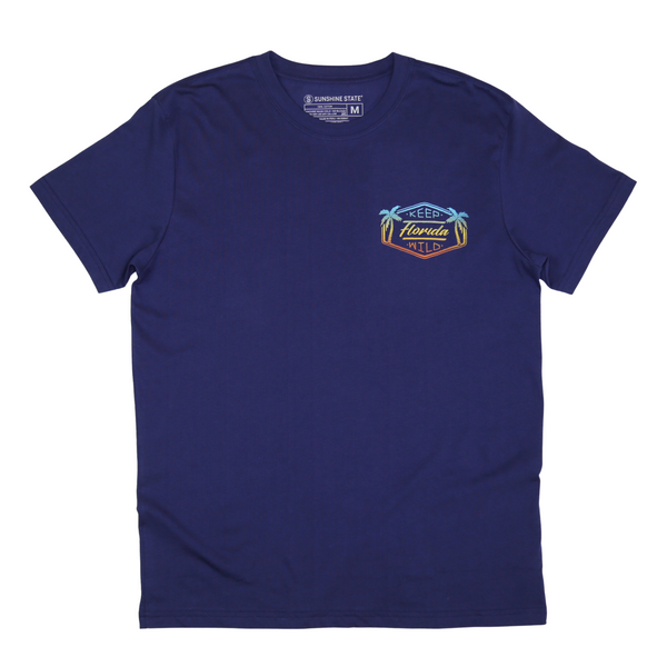 KEEP FL WILD TEE - NAVY - Sunshine State®
