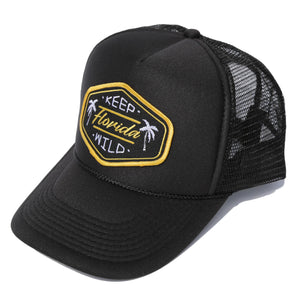 KEEP FL WILD FOAM TRUCKER - ALL BLACK - Sunshine State®