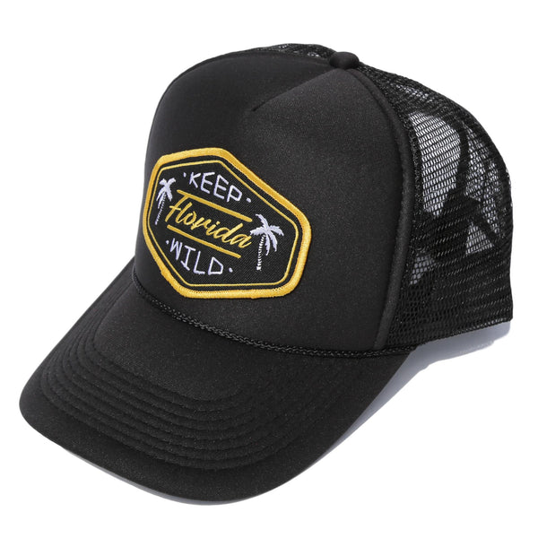 KEEP FL WILD FOAM TRUCKER - ALL BLACK - Sunshine State®