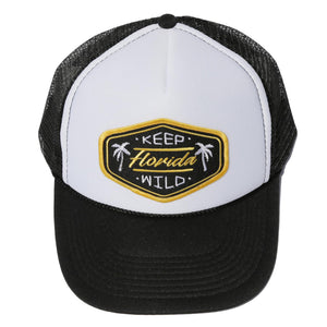 KEEP FL WILD FOAM TRUCKER - BLACK - Sunshine State®