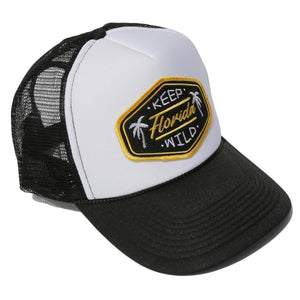 KEEP FL WILD FOAM TRUCKER - BLACK - Sunshine State®