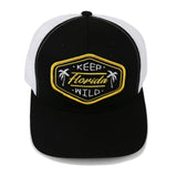 KEEP FL WILD TRUCKER HAT - BLACK - Sunshine State® Goods