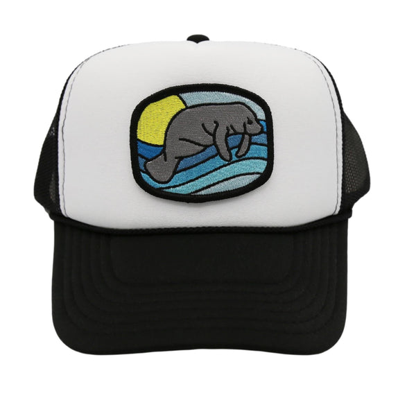YOUTH MANATEE FOAM TRUCKER - BLACK - Sunshine State®
