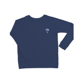 PALM TREE EMBROIDERY PERFECT PULLOVER -NAVY - Sunshine State® Goods