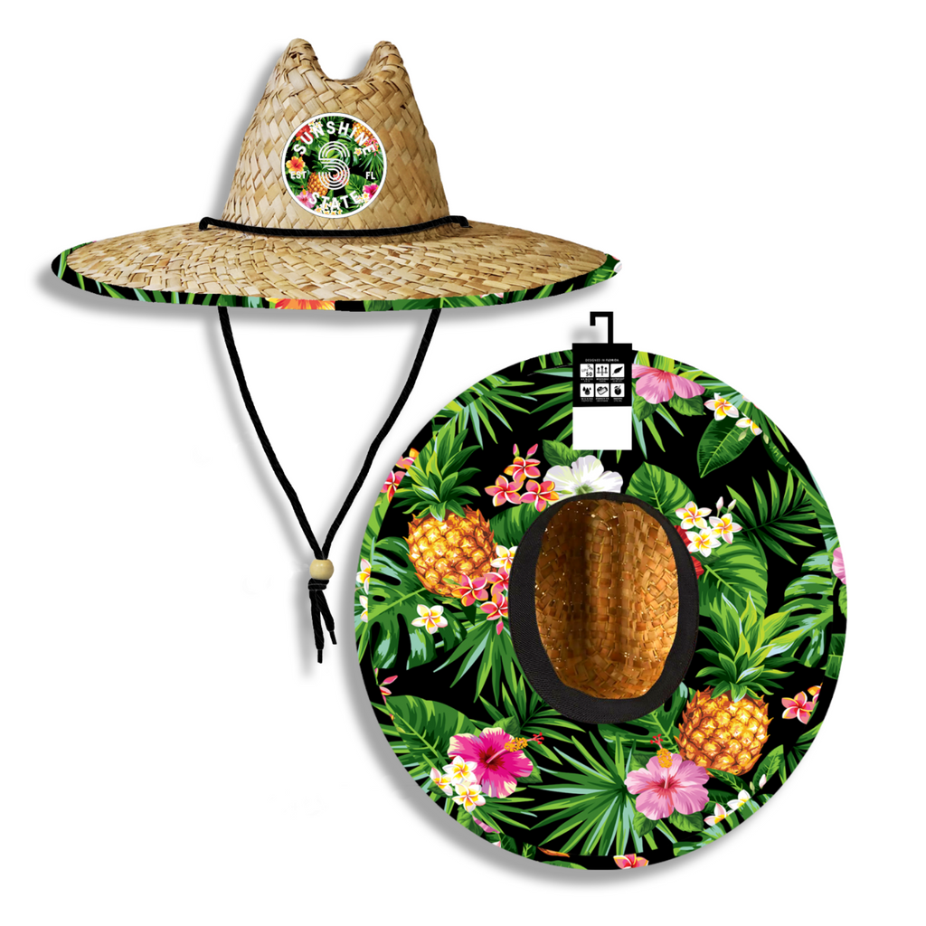 PINEAPPLE STRAW HAT - SMALL FIT - Sunshine State® Goods