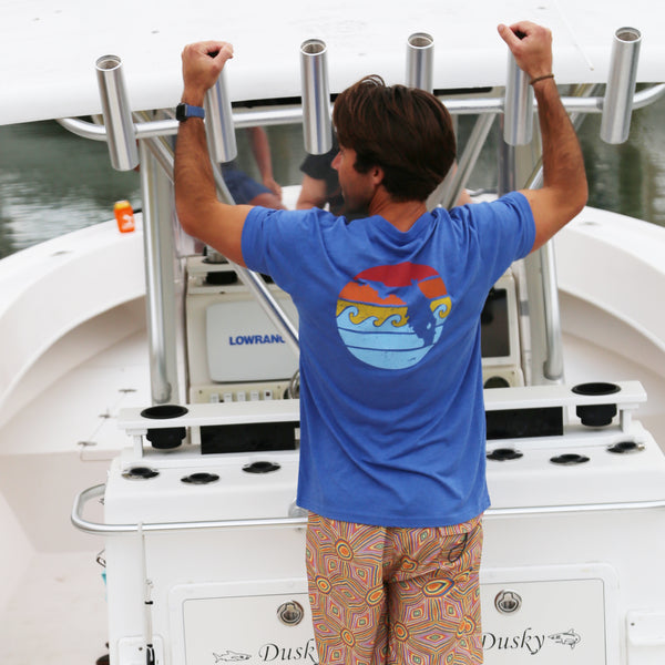 RETRO SUNSET TEE - RETRO ROYAL - Sunshine State®