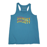SUNSET SOCIETY FLOWY TANK - TEAL - Sunshine State®
