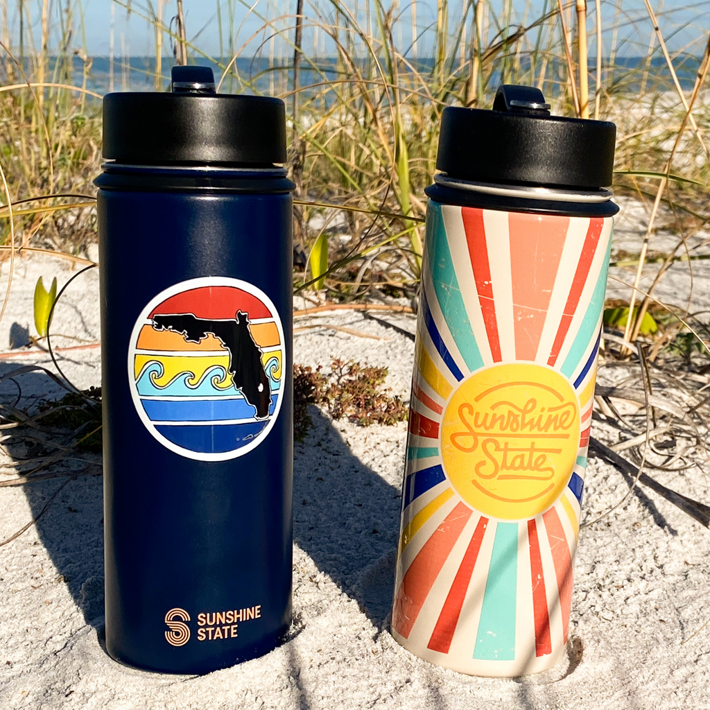 SUNSHINE STATE STAINLESS INSULATED WINE GLASS