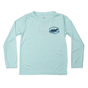 SURF GATOR BADGE TODDLER SOLAR SHIRT - SEAFOAM - Sunshine State®