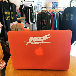 SURF GATOR VINYL DECAL - WHITE - Sunshine State®