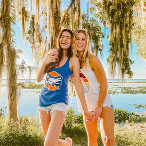 SURF GATOR SUNSET TRIBLEND TANK - RETRO ROYAL - Sunshine State®