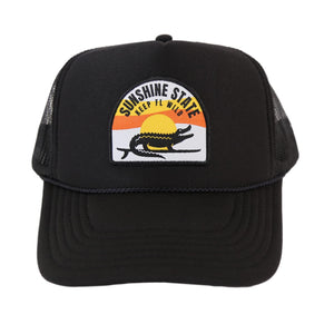 SURFING GATOR FOAM TRUCKER - BLACK - Sunshine State®