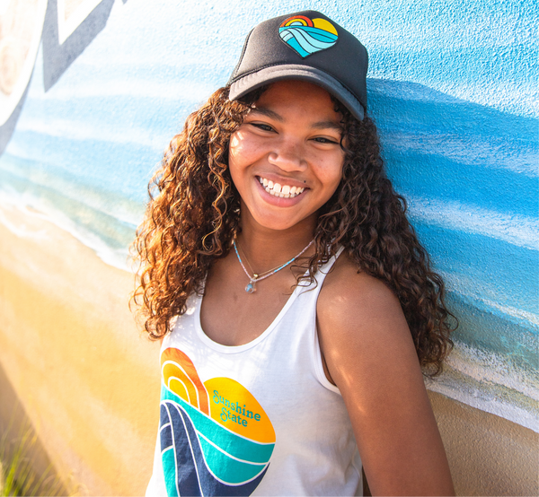 HEART FOAM TRUCKER - BLACK - Sunshine State®