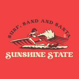 SURF, SAND & SANTA TRIBLEND TANK - RED - Sunshine State®