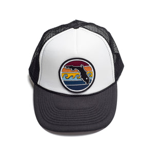 YOUTH FLORIDA SUNSET FOAM TRUCKER - BLACK - Sunshine State®