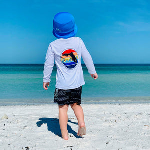 FLORIDA SUNSET TODDLER SOLAR SHIRT - WHITE - Sunshine State®
