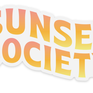 SUNSET SOCIETY CLEAR STICKER - Sunshine State®
