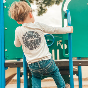 FLAMINGO BADGE TODDLER SOLAR - PEARL GREY - Sunshine State®